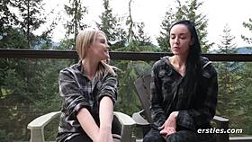 Alanna And Nicole Enjoy A Passionate Lesbian Weekend Getaway With Piercings And Orgasms