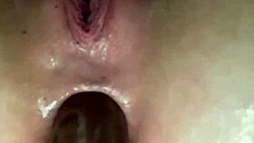 Close-Up View Of BBW's Shaved Pussy And Anal Fingering In Homemade Scene