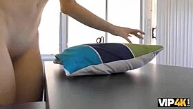 Blond Teen Approves Credits For Pussy-Nailing In Office Casting Interview