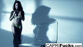 Capri cavanni showcases her fit and toned body in solo session