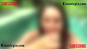 Wow, Blowjob In The Pool With Big Tits!