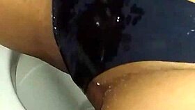 I gave that dirty old bebezinha depravada a hardcore golden shower.