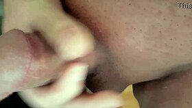 Tribut for btra69 with cum on cock during masturbation and cumshot