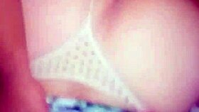 the mature milf pornstar masturbates her pussy in a hardcore home video.