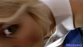 british blonde sucks and rides old man's cock