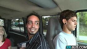 Blondie teen 18+ gets fucked on bus