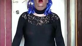 Crossdresser Films Himself Swallowing His Own Pee And Waiting To Swallow Some Of Yours