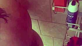 bbw danie showers her big tits