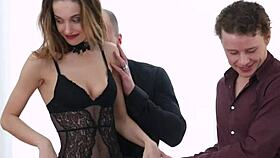 Ohmyholes com features Hazel Dew in a scene with two performers for a glamorous lady