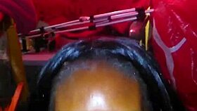 The oversized dick challenges the small mouth in pov