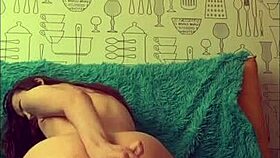 beautiful brunette playing with her tight anal hole