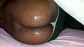 Man, my ebony maid got her ass filled with cum, so damn hot!