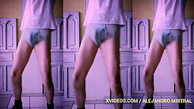 i luv watchin this matur guy in undrwear, his big coc is so hot, alejandro mistral solo fethish