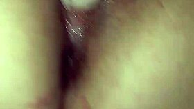 she fucks herself with big dick, using toys and dildo in pov masturbation with monster cock