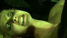 i got this restrained lesbian sub all toyed up in my femdom session, oh man