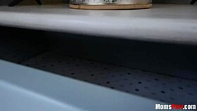 Hey, stepmom catches stepson and blows him 😏