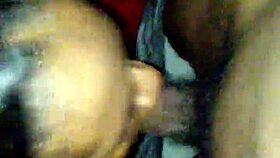 Ebony babe big bussed sucks a big cock