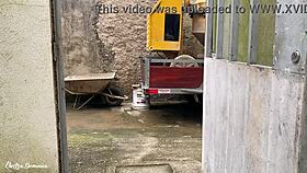 I hired this maid and her delicious ass in shorts got me excited