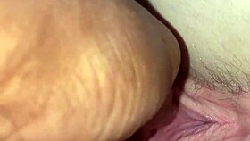 fucking my girls wet pink pussy in doggystyle creampie