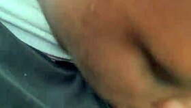 bbw enjoys outdoor head in the park with a fat guy