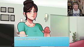 in this house, chores turn into wild masturbation with handjob and facial