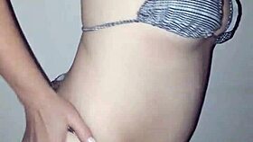 Girlfriend Strips For Lesbian Amateur Fun In Homemade Scene