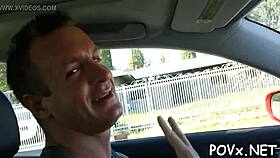 horny girlie's tight holes filled with hot jizz in pov