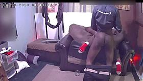 Prime delivery guy gets rough blowjob from black cock