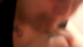 overwhelmed by the deep emotions during this intense blowjob