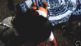 Blonde teen learns to suck and swallow cock