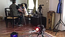 Hot girls feel the backstage excitement