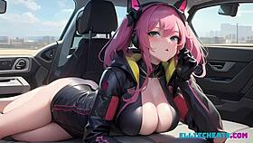 Your fembot girlfriend arrives for intense erotic roleplay.