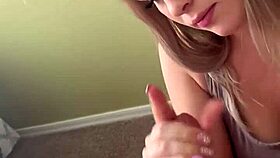 Watch me suck his big cock