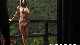 blonde teen on balcony gets anal from raul costa