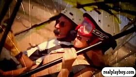 Women Enjoyed Outdoor Activities in Public Reality Setting