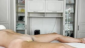 Girl undergoes deep depilation for her gorgeous body.