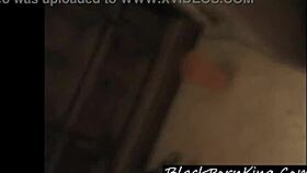 Hood black amateur slut gets gangbang in projects for her rent money.