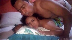 fucking the brunette's ass from behind