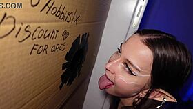 Sweetie Elf Serves With Her Mouth In Gloryhole Fantasy Brothel