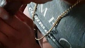 Tiny Tits Ebony Whore Licks Cumshot Off Wet Natural Tits!