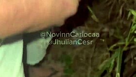 Orgy with four big-cocked twinks in the bush