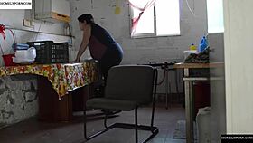 i recessed in a chair to behind and then jumps the fat