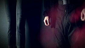 Masturbating while an imaginary friend watches in secret.