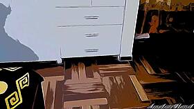 Stepsister learns sex as stepbrother takes her cartoon virginity