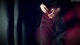 Masturbating while an imaginary friend watches in secret.