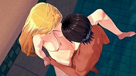 Sex With A Hot Babe Camilla Bent Over In A Swimming Pool