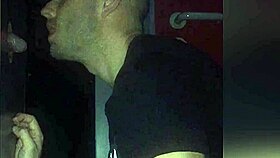 I Sucked a Big Cock in the Glory Hole Massive Cumshot