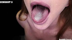 Gloryholesecrets compilation of hot babes swallowing cum in their mouths