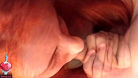 Cute Redhead Girl Passionately Blows And Rides Cowgirl With Perfect Ass Pov