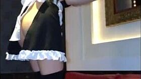 i filmed seriri-chan in her cute maid cosplay giving a blowjob
